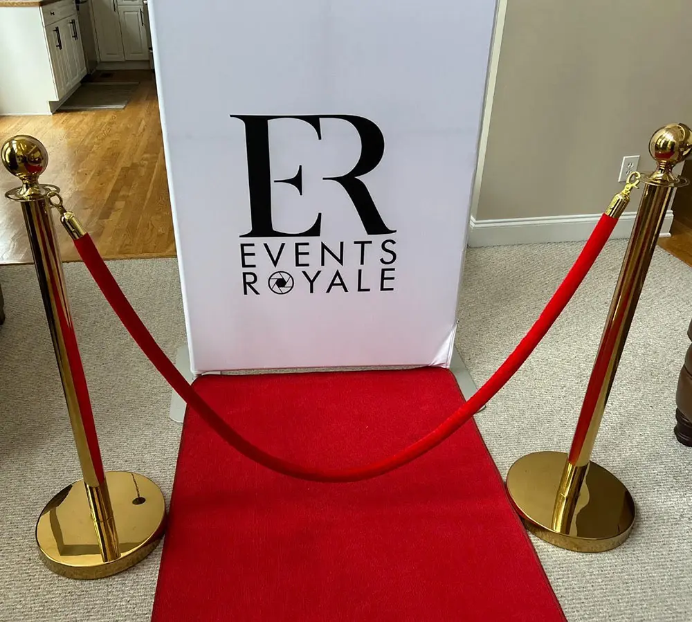 red carpet and stanchions